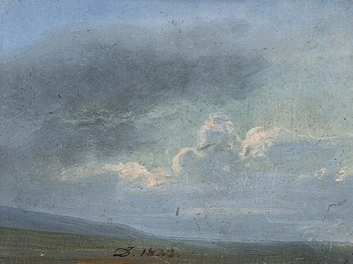 Cloud study, 1832, Johan Christian Dahl