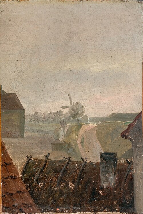 Landscape with a Windmill, 1817, Johan Christian Dahl
