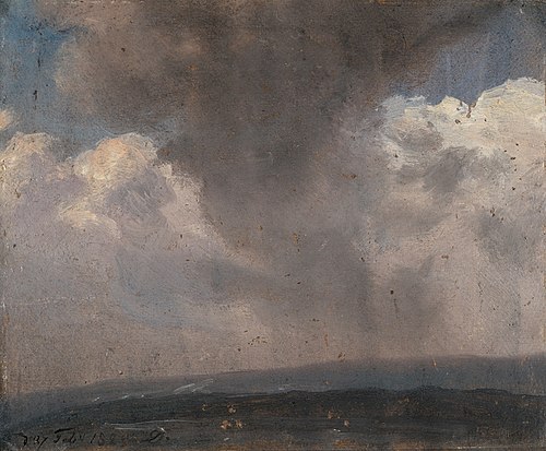Cloud study, 1820, Johan Christian Dahl