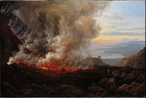 An Eruption of Vesuvius, 1824, Johan Christian Dahl