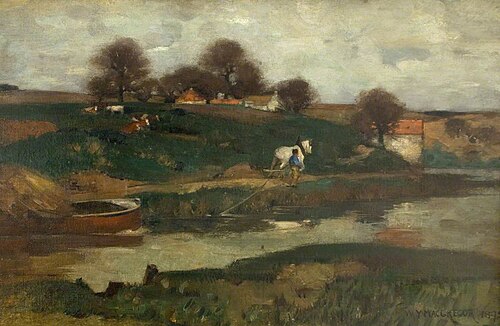 Canal (River Scene), 1895, William York Macgregor