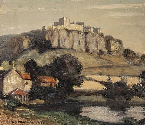 A Castle on a Cliff, 1906, William York Macgregor