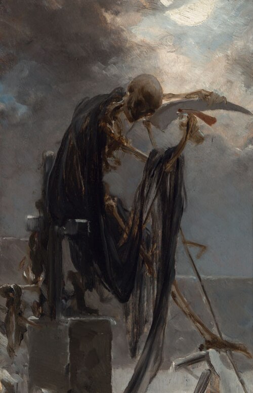 Death, 1889, Maxmilián Pirner
