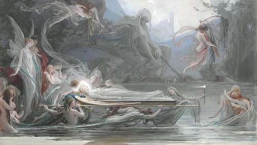 Funeral of a Fairy, 1888, Maxmilián Pirner