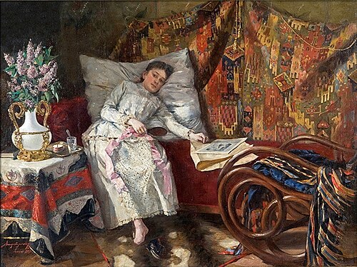 Odpoczynek, 1890, Aleksander Augustynowicz
