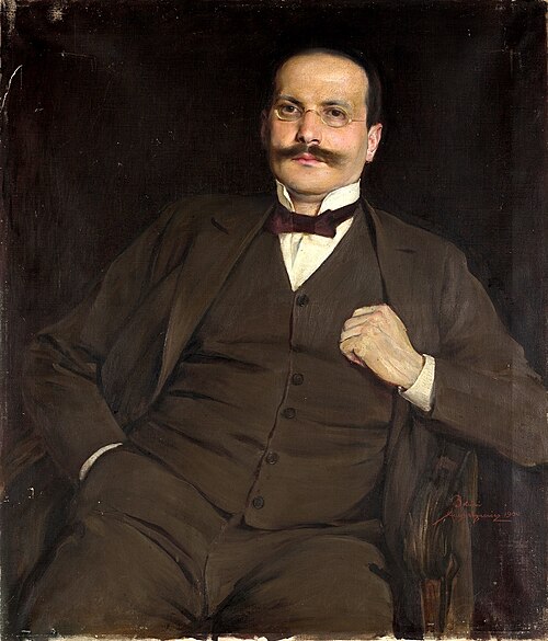 Portret mężczyzny, 1900, Aleksander Augustynowicz