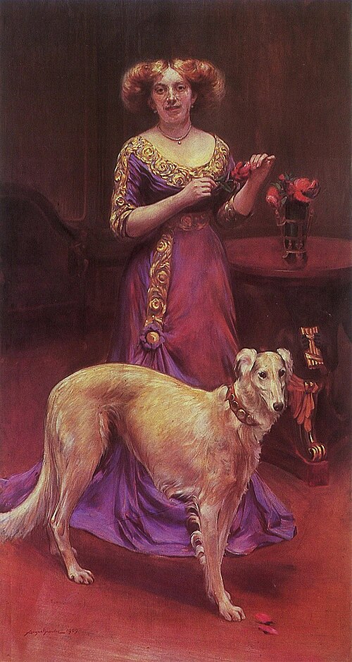 Portrait of Wanda Rola-Kłosowska née Berska, 1909, Aleksander Augustynowicz