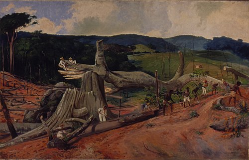 Derrubada na Fazenda Cachoeira - Campinas, 1840, 2000, Alfredo Norfini