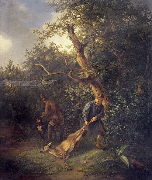 Poachers, 1831, Karl Friedrich Schulz