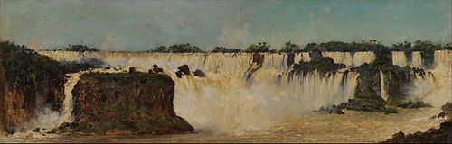 La cascada del Iguazú, 1892, Augusto Ballerini