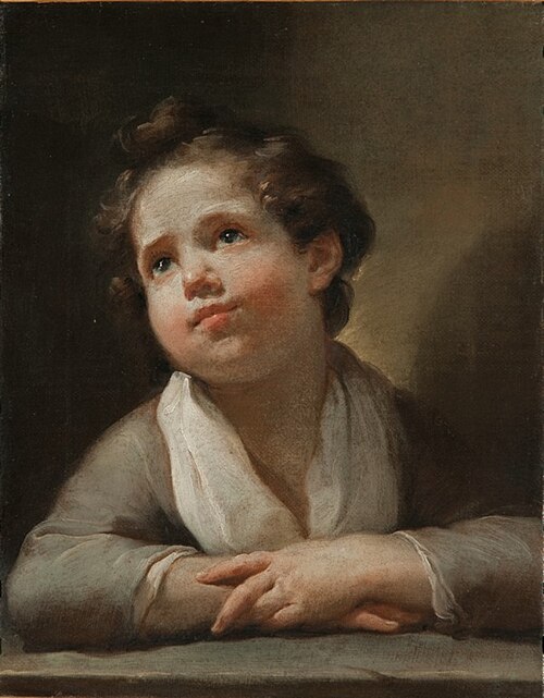 Boy with his hands on a windowsill, 1777, Ubaldo Gandolfi