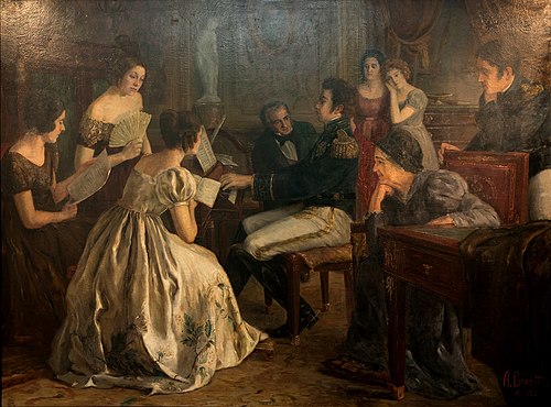 First hearing of Independence Anthem, 1922, Augusto Bracet