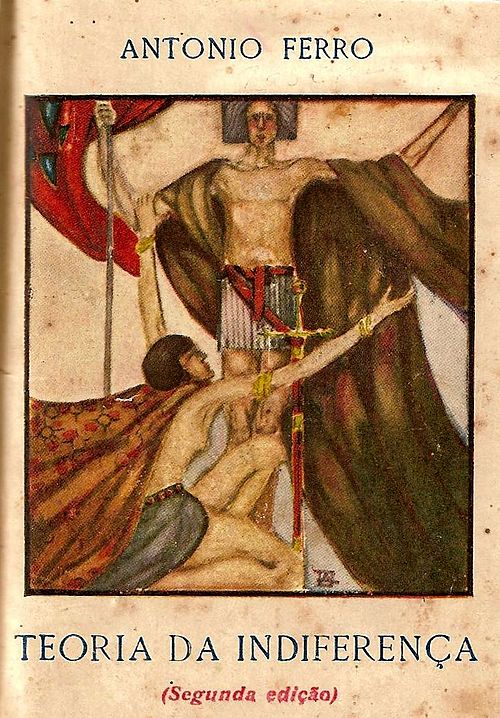 "Teoria da Indiferença" book cover, 1920, Armando Basto