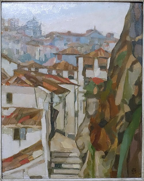 Aspecto do Porto Antigo - Escadas dos Grilos, 1917, Armando Basto