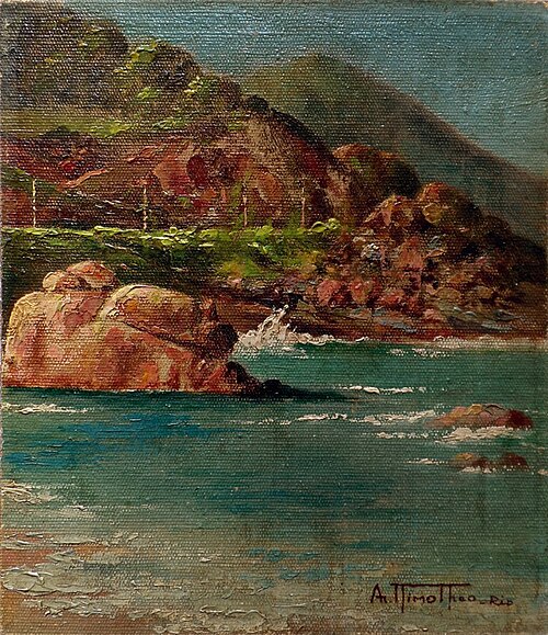 Seascape from Rio de Janeiro, 1913, Arthur Timótheo da Costa