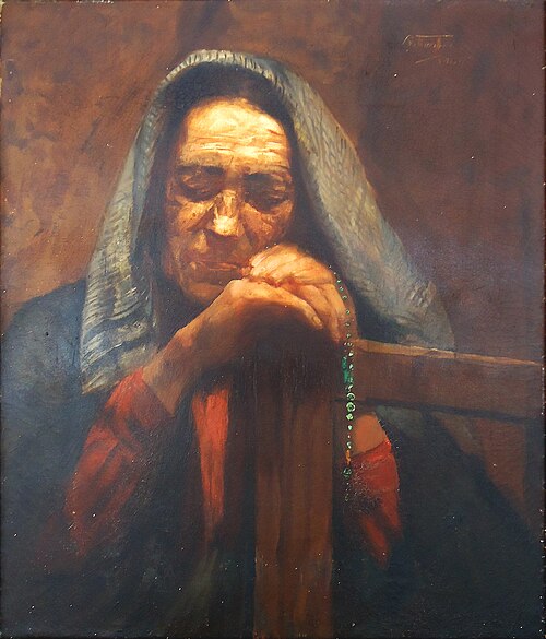 Woman Praying, 1905, Arthur Timótheo da Costa