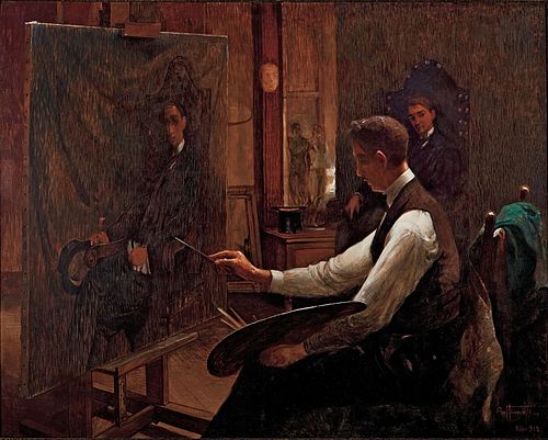 In the Studio, 1918, Arthur Timótheo da Costa