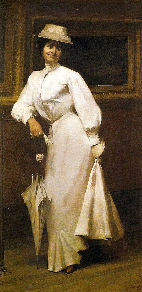 Lady in white, 1906, Arthur Timótheo da Costa