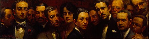 Some colleagues: teachers' room, 1921, Arthur Timótheo da Costa
