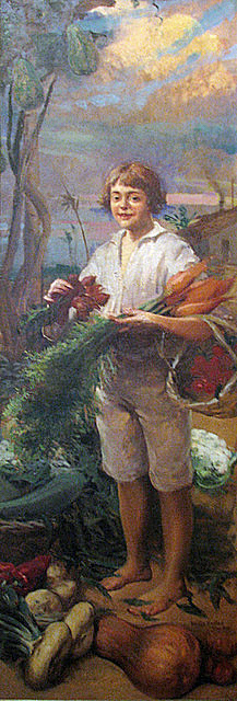 Menino com legumes, 1917, Arthur Timótheo da Costa