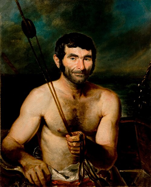 Portrait of Manoel Correia dos Santos - Master of Sumaca, 1839, Augusto Müller