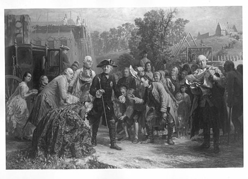 Frederec th. great as building - master, 1853, Adolph von Menzel