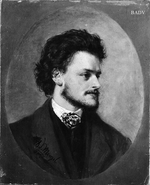 Bildnis des Malers Paul Meyerheim, 1868, Adolph von Menzel
