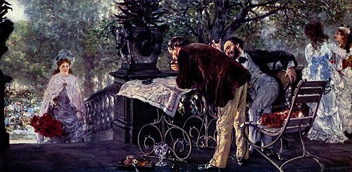 Travel plans, 1875, Adolph von Menzel