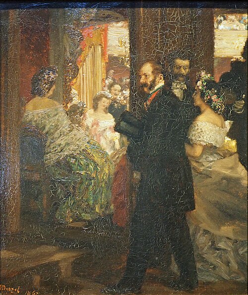 At the Opera, 1862, Adolph von Menzel