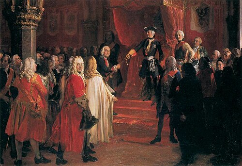 The Allegiance of the Silesian Diet before Frederick II in Breslau, 1855, Adolph von Menzel
