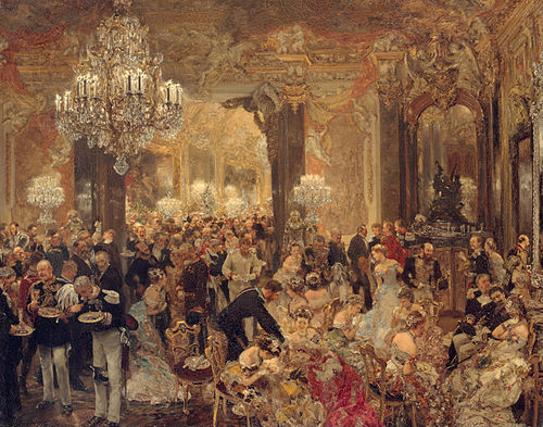 The Dinner at the Ball, 1878, Adolph von Menzel
