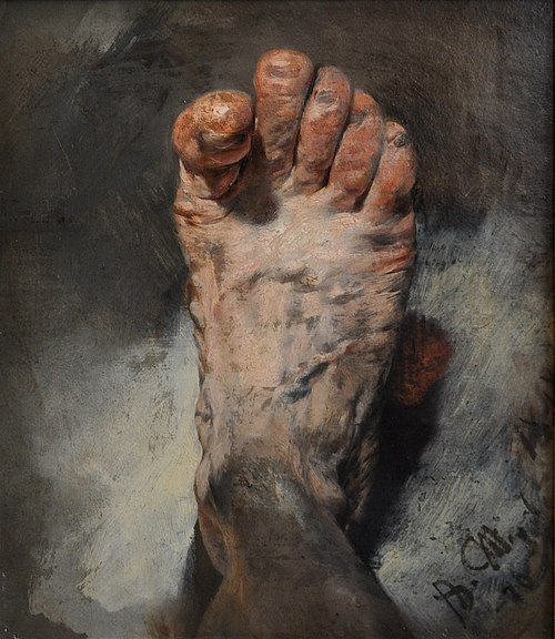The Foot of the Artist, 1876, Adolph von Menzel
