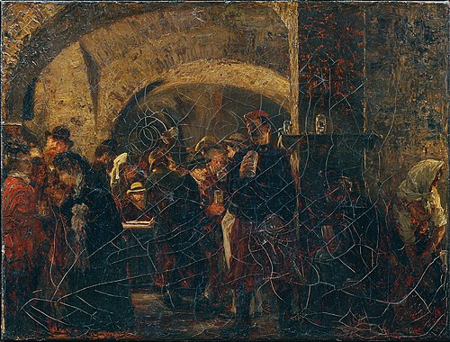 Der Esterházykeller in Wien, 1871, Adolph von Menzel