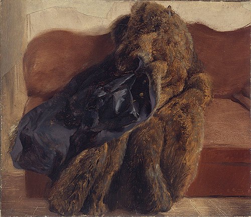 Pelz des Künstlers, 1845, Adolph von Menzel