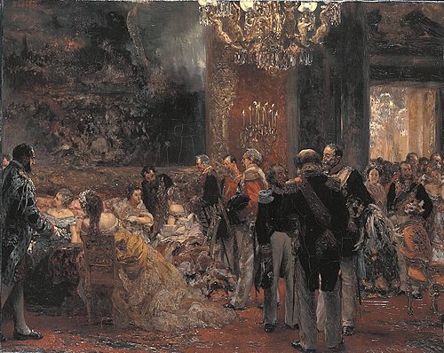 Ballpause, 1870, Adolph von Menzel
