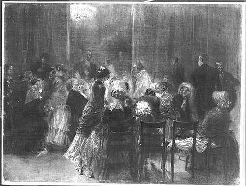 Salonkonzert, 1851, Adolph von Menzel