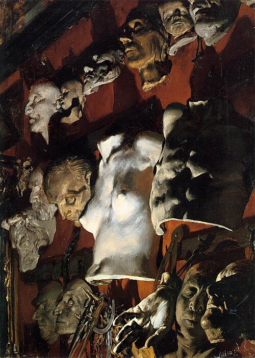 Studio Wall, 1872, Adolph von Menzel