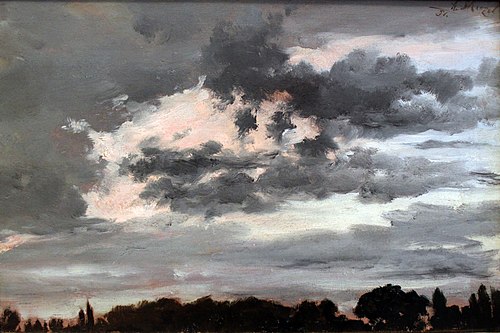 Cloud study, 1851, Adolph von Menzel
