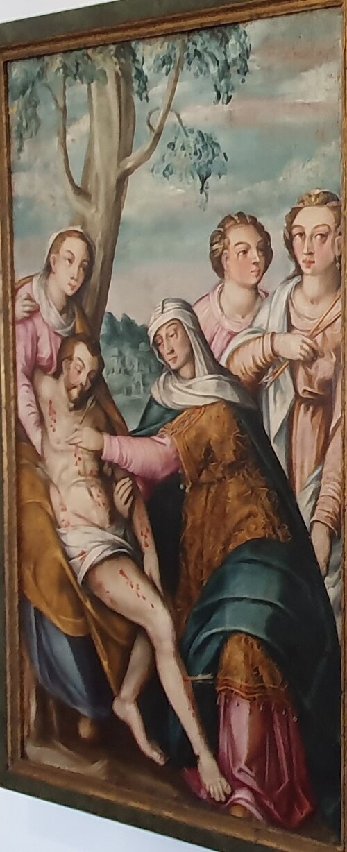 Santa Irene sarando as feridas a São Sebastião, 1615, Belchior de Matos