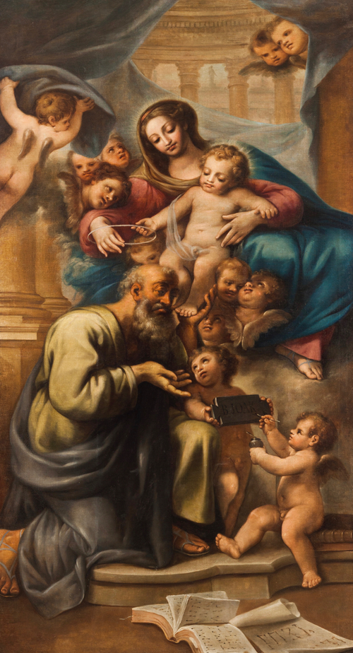 Sagração de São Joaquim pela Virgem e Menino, 1700, Bento Coelho da Silveira