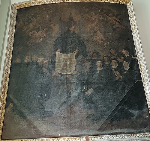 Santo Agostinho entregando as Regras da sua Ordem, 1706, Bento Coelho da Silveira