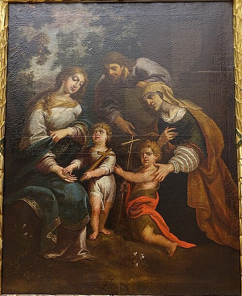 Sagrada Família com Santa Isabel e São João Baptista, 1650, Bento Coelho da Silveira