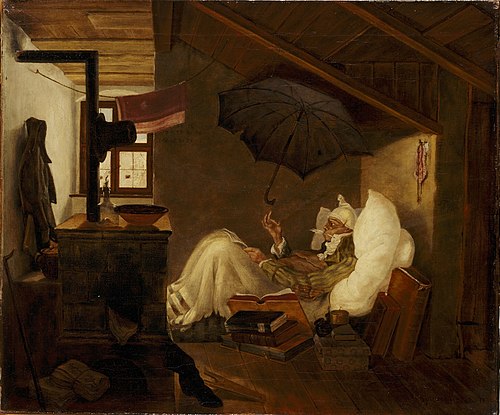 Le Pauvre Poète, 1837, Carl Spitzweg