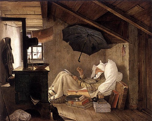 The poor poet, 1839, Carl Spitzweg