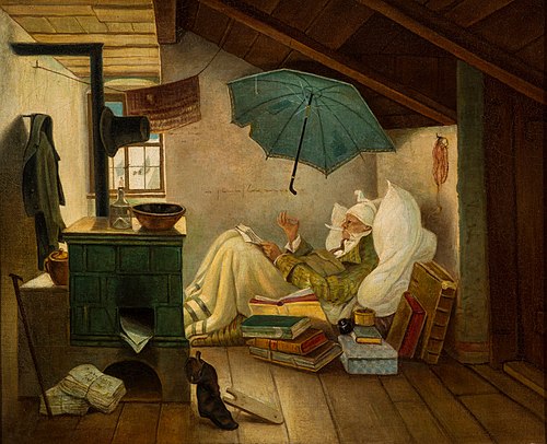 Le Pauvre Poète, 1837, Carl Spitzweg