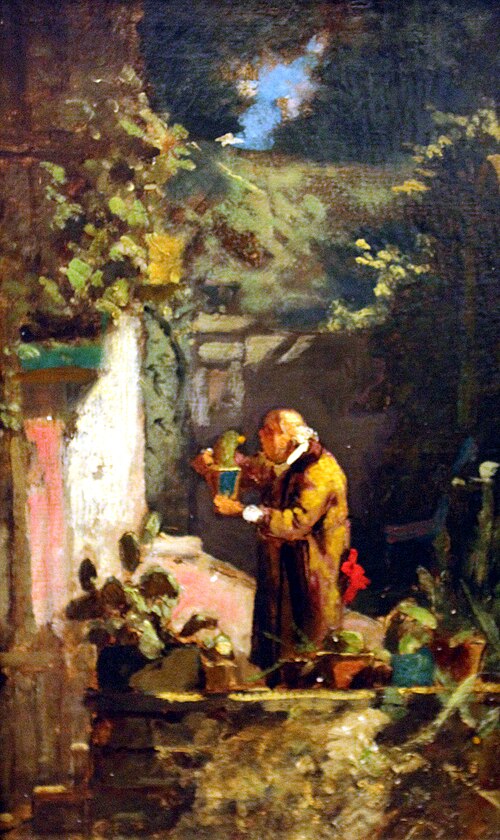 The Minister Tending his Cactuses, 1855, Carl Spitzweg