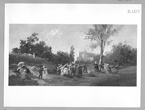 Party in the open, 1854, Carl Spitzweg