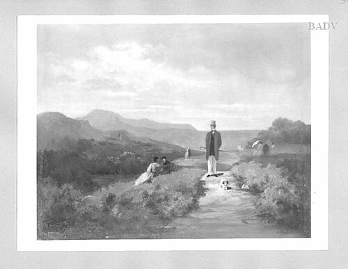 walking in sunny sceneny, 1854, Carl Spitzweg