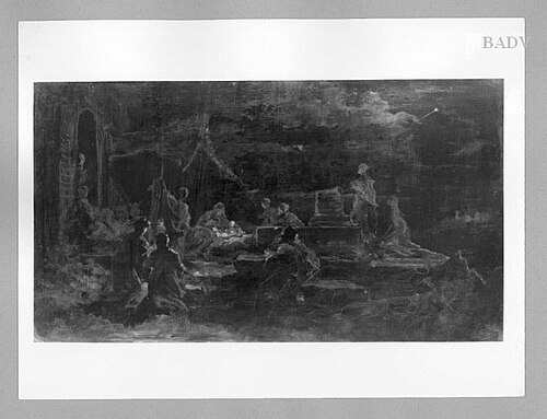 Birth of Christ, 1854, Carl Spitzweg