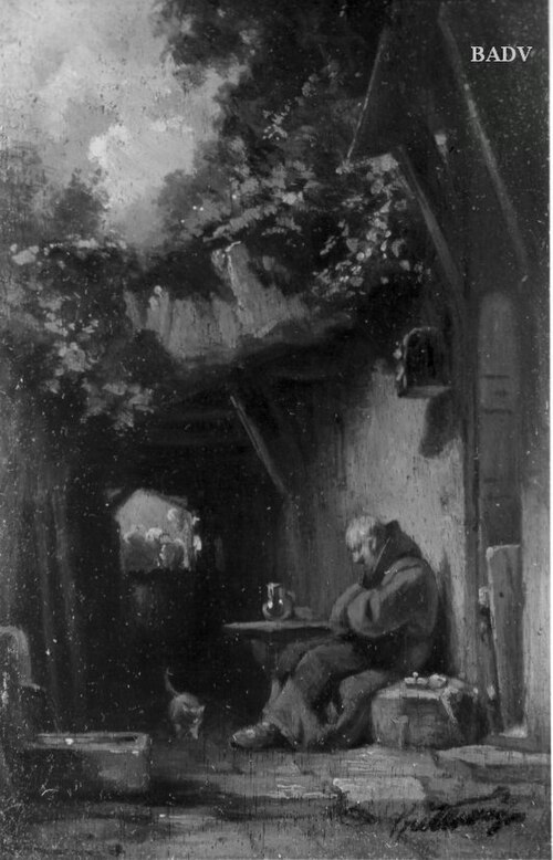 Drinking Monk, 1854, Carl Spitzweg